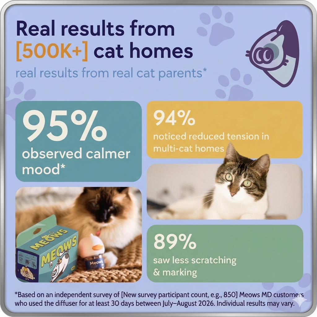 Meows Cat Calming Diffuser Kit