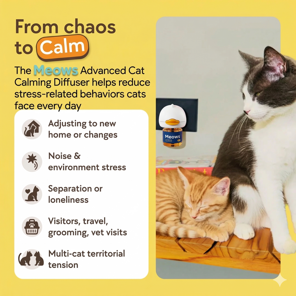 Meows Cat Calming Diffuser Kit