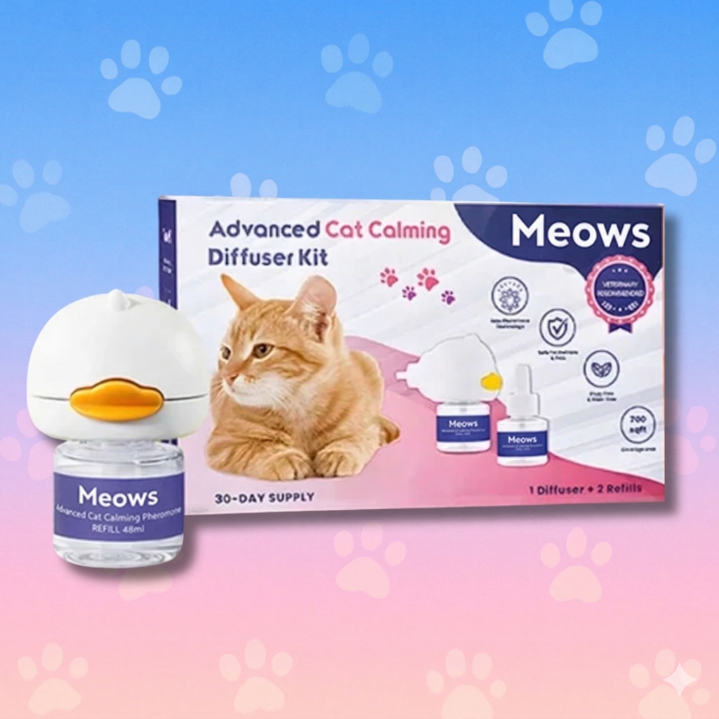 Meows Cat Calming Diffuser Kit
