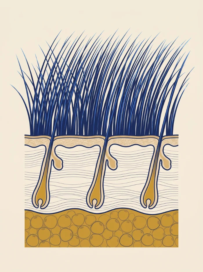 Hair follicle anatomy — skin & coat